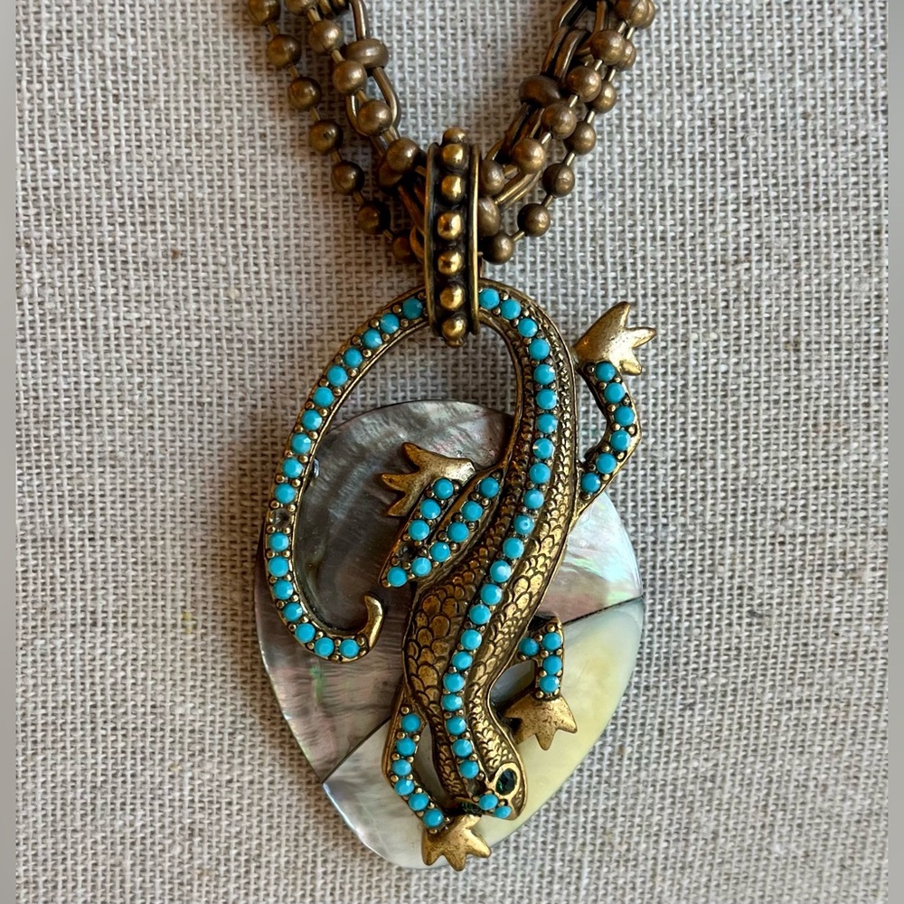 Jeweled Gecko Choker Necklace